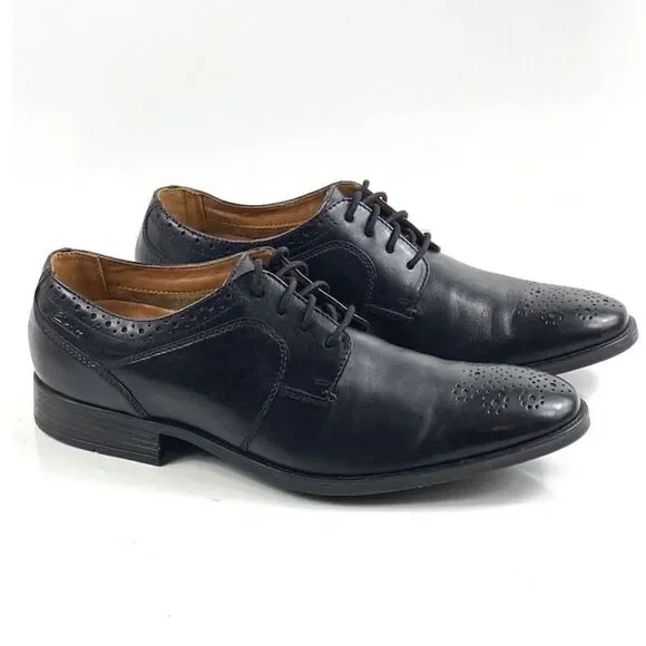 Clarks | Shoes | Clarks Kalden Edge Black Leather Oxford  display picture 2